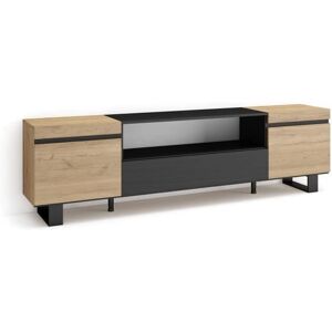 Skraut Home - Mobile TV - Stile Industriale - Nero Skraut Home - Mobile TV - Stile Industriale - Nero