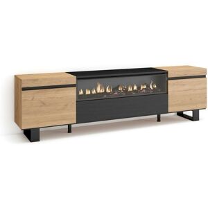Skraut Home TV Meubel - Industriële Stijl, 200x57x35cm, voor TV's tot 80" Skraut Home TV Meubel - Industriële Stijl, 200x57x35cm, voor TV's tot 80"
