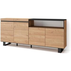Skraut Home - Moderner Industri-Schrank - 200x87x35cm Skraut Home - Moderner Industri-Schrank - 200x87x35cm