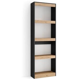 Skraut Home Estantería de Pared - 60x186x25cm - Diseño Moderno Skraut Home Estantería de Pared - 60x186x25cm - Diseño Moderno