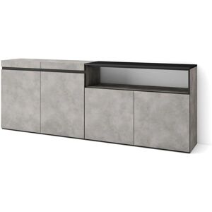 Skraut Home - Aparador 102x75x35cm - Cemento Moderno Skraut Home - Aparador 102x75x35cm - Cemento Moderno