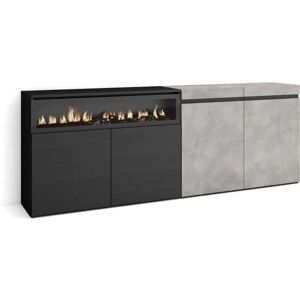 Skraut Home Modernes Sideboard - 102x75x35cm - Zement Skraut Home Modernes Sideboard - 102x75x35cm - Zement