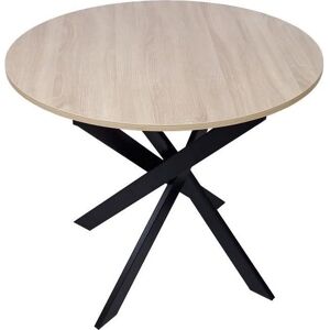 Skraut Home Zen Runder Esstisch - 90x90x77cm - 4 Personen - Holzoptik Skraut Home Zen Runder Esstisch - 90x90x77cm - 4 Personen - Holzoptik