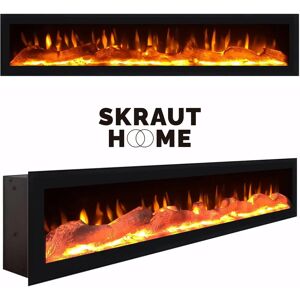 Mueble TV Skraut Home con Chimenea - Moderno 150x45x35cm Mueble TV Skraut Home con Chimenea - Moderno 150x45x35cm