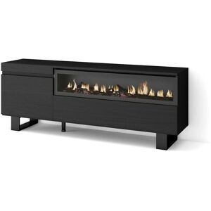 Mueble TV Skraut Home - Estilo industrial con chimenea - 150x57x35cm Mueble TV Skraut Home - Estilo industrial con chimenea - 150x57x35cm