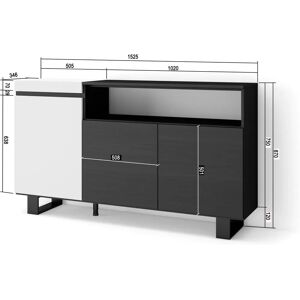 Skraut Home - Credenza elegante - Design industriale e moderno Skraut Home - Credenza elegante - Design industriale e moderno