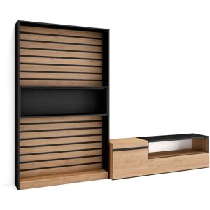 Set Mobili TV Moderno Skraut Home - 260x186x35cm - Per TV fino a 65" Set Mobili TV Moderno Skraut Home - 260x186x35cm - Per TV fino a 65"