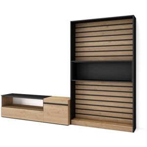 Skraut Home - Mobile TV Moderno con Spazio di Stoccaggio - 260x186x35cm - Per TV fino a 65" Skraut Home - Mobile TV Moderno con Spazio di Stoccaggio - 260x186x35cm - Per TV fino a 65"