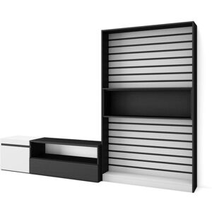 Skraut Home - Mueble de TV moderno con almacenamiento - 260x186x35cm Skraut Home - Mueble de TV moderno con almacenamiento - 260x186x35cm