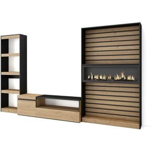 Skraut Home - Conjunto Moderno para TV y Estanterías - 320x186x35cm Skraut Home - Conjunto Moderno para TV y Estanterías - 320x186x35cm
