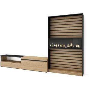 Conjunto de Muebles Modernos Skraut Home - TV, Comedor y Chimenea Conjunto de Muebles Modernos Skraut Home - TV, Comedor y Chimenea