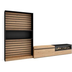 Skraut Home - Conjunto Moderno de Muebles para TV y Chimenea Skraut Home - Conjunto Moderno de Muebles para TV y Chimenea