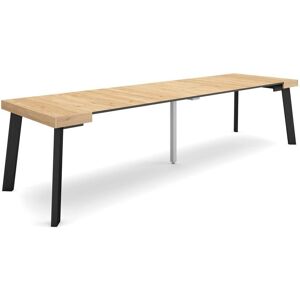 Skraut Home - Mesa Extensible - 300cm, Para 14 Personas, Patas de Madera, Estilo Moderno Skraut Home - Mesa Extensible - 300cm, Para 14 Personas, Patas de Madera, Estilo Moderno