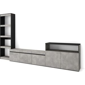 Skraut Home - Console TV moderna con spazio di archiviazione - 310x186x35cm Skraut Home - Console TV moderna con spazio di archiviazione - 310x186x35cm