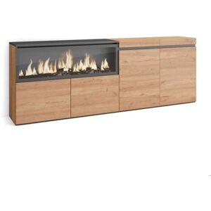 Aparador de Roble con Chimenea Eléctrica - Aparador con Chimenea Aparador de Roble con Chimenea Eléctrica - Aparador con Chimenea