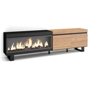 Skraut Home - Modell 210 - Elektrischer Kamin - TV-Schrank Skraut Home - Modell 210 - Elektrischer Kamin - TV-Schrank