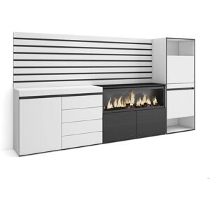 Skraut Home - Aparador - Con almacenamiento - 274x35x145 cm - Dormitorio - Estilo Moderno Skraut Home - Aparador - Con almacenamiento - 274x35x145 cm - Dormitorio - Estilo Moderno