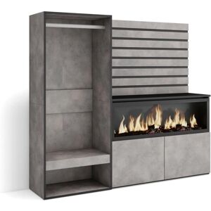 Skraut Home - Armario - Con almacenamiento - 167x145x35 cm - Estilo Moderno Skraut Home - Armario - Con almacenamiento - 167x145x35 cm - Estilo Moderno