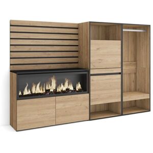 Skraut Home - Buffet - Avec rangement - 227x35x145 cm - Chambre - Publicité Skraut Home - Buffet - Avec rangement - 227x35x145 cm - Chambre - Publicité