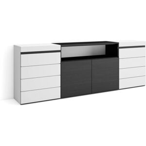 Skraut Home Cómoda - Almacenamiento Moderno - 214x35x75 cm Skraut Home Cómoda - Almacenamiento Moderno - 214x35x75 cm