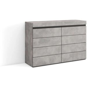 Skraut Home - Almacenamiento moderno de cemento para dormitorio - 114x35x75 cm Skraut Home - Almacenamiento moderno de cemento para dormitorio - 114x35x75 cm