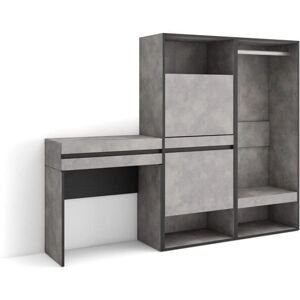 Mesa de entrada moderna de cemento con cajón de Skraut Home Mesa de entrada moderna de cemento con cajón de Skraut Home