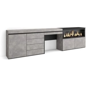 Skraut Home - Coiffeuse - Moderne Cemento - 284x35x75 cm Skraut Home - Coiffeuse - Moderne Cemento - 284x35x75 cm