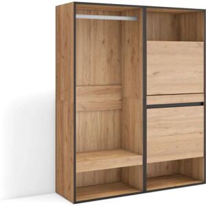 Armario abierto Skraut Home - 120x35x145 cm - Roble Armario abierto Skraut Home - 120x35x145 cm - Roble