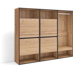 Skraut Home Zapatero Abierto 180x35x145 cm - Almacenamiento Moderno Roble Skraut Home Zapatero Abierto 180x35x145 cm - Almacenamiento Moderno Roble