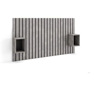 Tête de lit en ciment Skraut Home avec rangement - Style moderne Tête de lit en ciment Skraut Home avec rangement - Style moderne