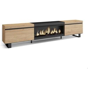 Meuble TV Skraut Home - 267x57x35 cm - Style Industriel - Publicité Meuble TV Skraut Home - 267x57x35 cm - Style Industriel - Publicité