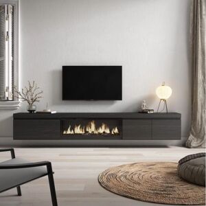 Skraut Home TV Meubel met Haard - 288x45x35cm Skraut Home TV Meubel met Haard - 288x45x35cm