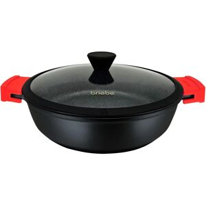 Briebe Casserole Noire Titane 32cm pour Induction - Ustensile de Cuisine - Publicité Briebe Casserole Noire Titane 32cm pour Induction - Ustensile de Cuisine - Publicité