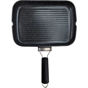 Poêle à griller en titane induction - 34x24cm - Briebe - Publicité Poêle à griller en titane induction - 34x24cm - Briebe - Publicité