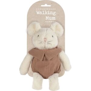 Walking Mum 1120800373 Brinquedo de pelúcia - Rato de pelúcia com vestido de canela Walking Mum 1120800373 Brinquedo de pelúcia - Rato de pelúcia com vestido de canela