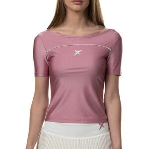 Drop Shot Radiant Rosa Polyester-Spandex T-Shirt - Damen Drop Shot Radiant Rosa Polyester-Spandex T-Shirt - Damen