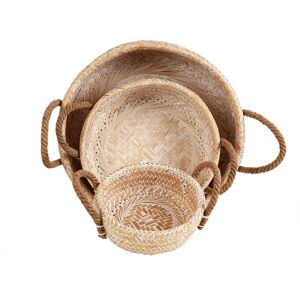 Fijalo - Set 3 cesti in bambù 43x43x20 cm - Cesti portaoggetti Fijalo - Set 3 cesti in bambù 43x43x20 cm - Cesti portaoggetti