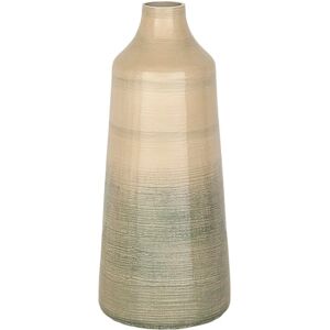 Fijalo Vaasje - Glas Beige Grijs 14x14x35cm Huisdecoratie Fijalo Vaasje - Glas Beige Grijs 14x14x35cm Huisdecoratie