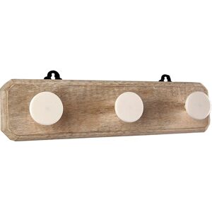 FIJALO Holz/Harz Kleiderbügel - 3 Knöpfe - 41x12x7 cm FIJALO Holz/Harz Kleiderbügel - 3 Knöpfe - 41x12x7 cm