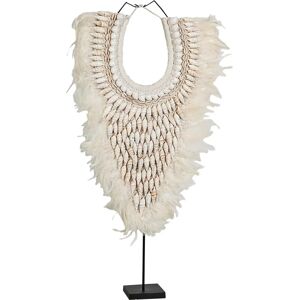 Fijalo - Decorazione Conchiglie/Piume in Metallo - 40x15x60 cm - Oggetto Decorativo Fijalo - Decorazione Conchiglie/Piume in Metallo - 40x15x60 cm - Oggetto Decorativo