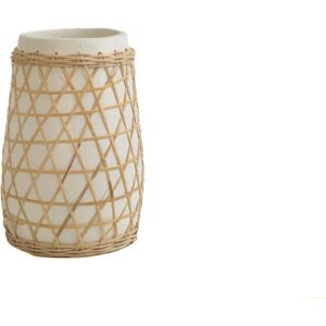 FIJALO Ceramic Rattan Vase - 20x20x30 cm - Vase FIJALO Ceramic Rattan Vase - 20x20x30 cm - Vase