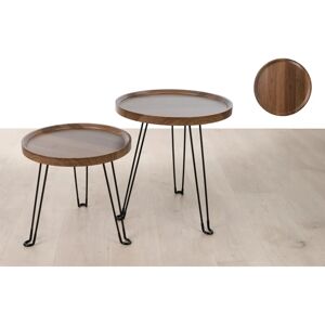 Fijalo Set 2 tavoli legno metallo - mobili Fijalo Set 2 tavoli legno metallo - mobili