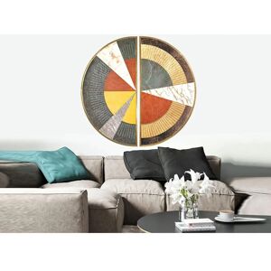 Fijalo - Arte Murale - Due Metà Sfere Acrilico Alluminio 70x3x70cm Fijalo - Arte Murale - Due Metà Sfere Acrilico Alluminio 70x3x70cm