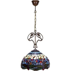 FIJALO - Deckenpendellampe 40cm Tiffany Marfíl Serie FIJALO - Deckenpendellampe 40cm Tiffany Marfíl Serie