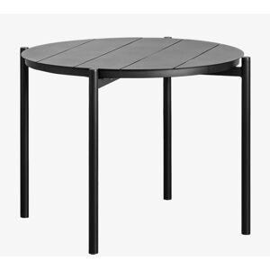 Sklum - Runder Gartentisch aus Aluminium Elton - Schwarz Kohle - 109cm Sklum - Runder Gartentisch aus Aluminium Elton - Schwarz Kohle - 109cm