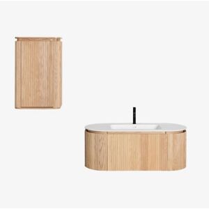 Conjunto de Muebles de Baño en Madera con Lavabo Integrado Carsone - Muebles de Baño Conjunto de Muebles de Baño en Madera con Lavabo Integrado Carsone - Muebles de Baño