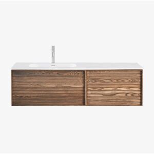 Conjunto de Baño de Madera Solea con Lavabo Integrado - Muebles de Baño Sklum Conjunto de Baño de Madera Solea con Lavabo Integrado - Muebles de Baño Sklum