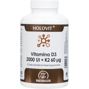 Equisalud Holovit Vitamin D3 2000 UI K2 180 capsules Equisalud Holovit Vitamin D3 2000 UI K2 180 capsules