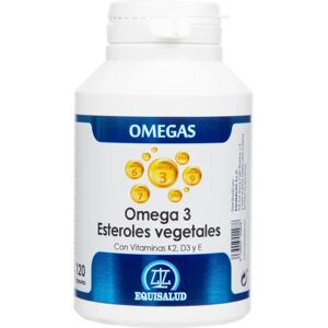 Equisalud Omega 3 Plant Sterols with Vitamins C, K2, D3 and E - Dietary Supplement Equisalud Omega 3 Plant Sterols with Vitamins C, K2, D3 and E - Dietary Supplement