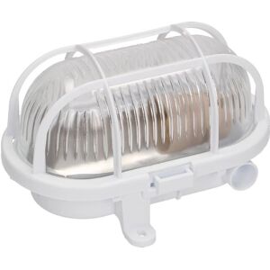GSC Luminária oval branca externa - Luminária de parede GSC Luminária oval branca externa - Luminária de parede